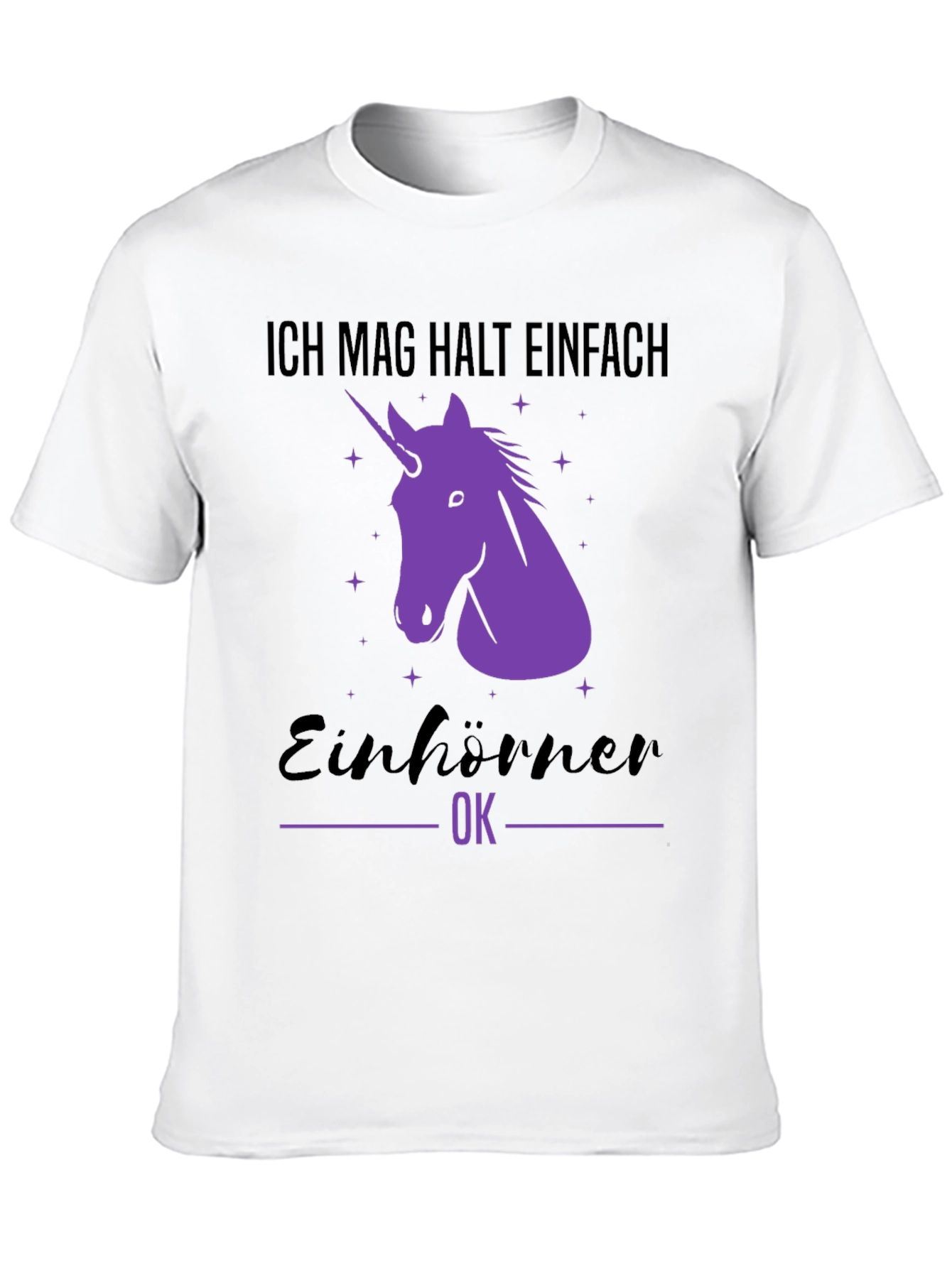 Black Unicorn T-Shirt - "Ich mag halt einfach Einhörner OK" view 10