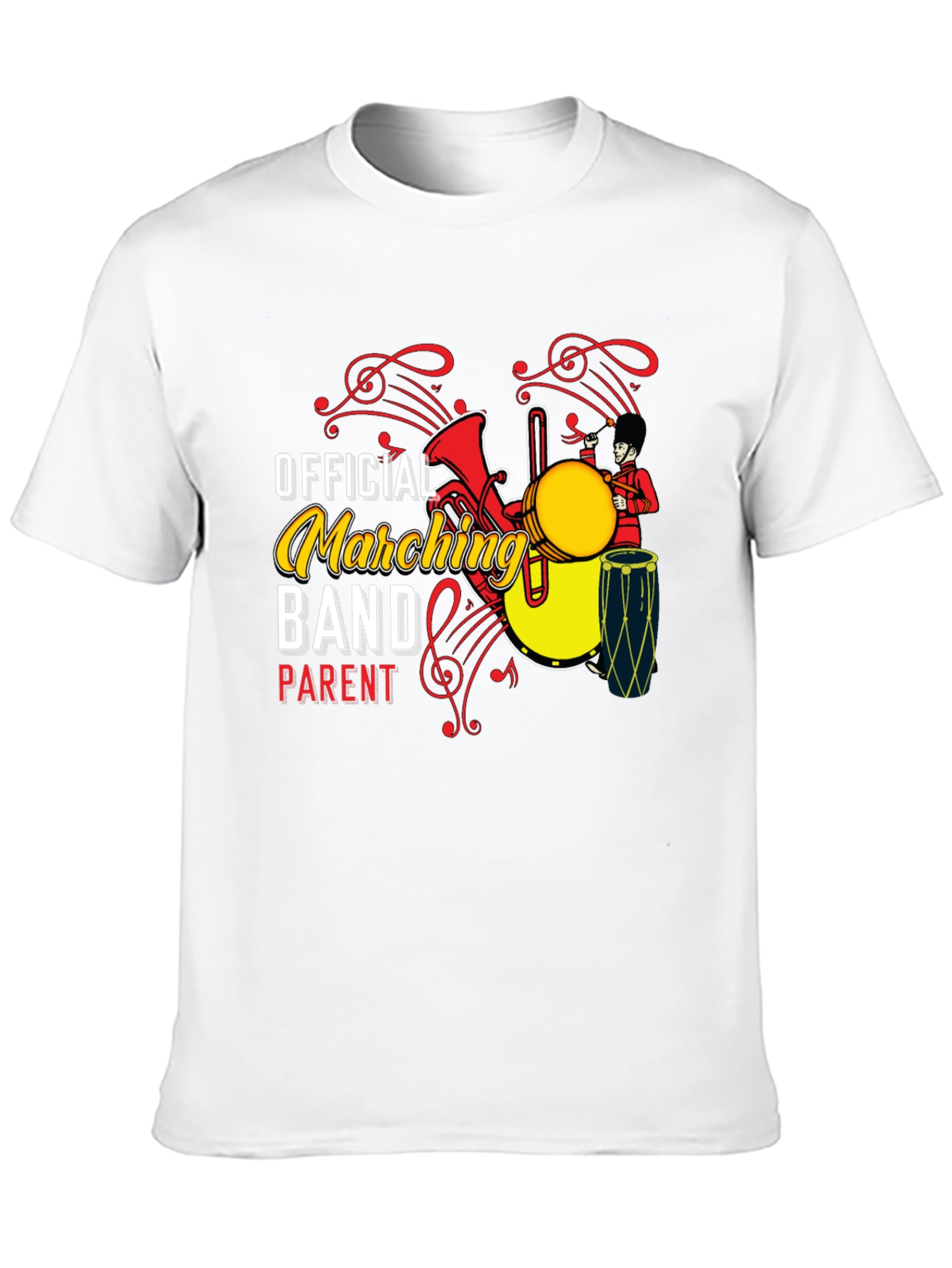 Black Official Marching Band Parent T-Shirt view 10