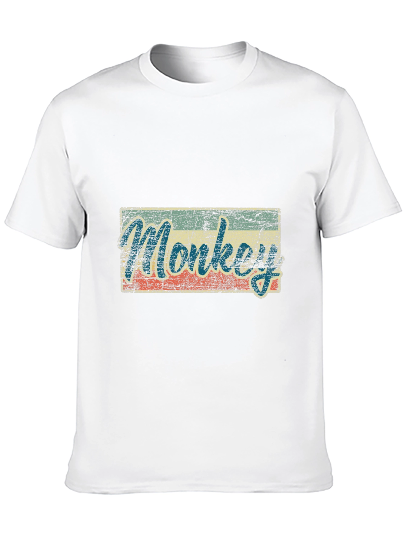 Black Vintage Monkey Graphic T-Shirt view 10