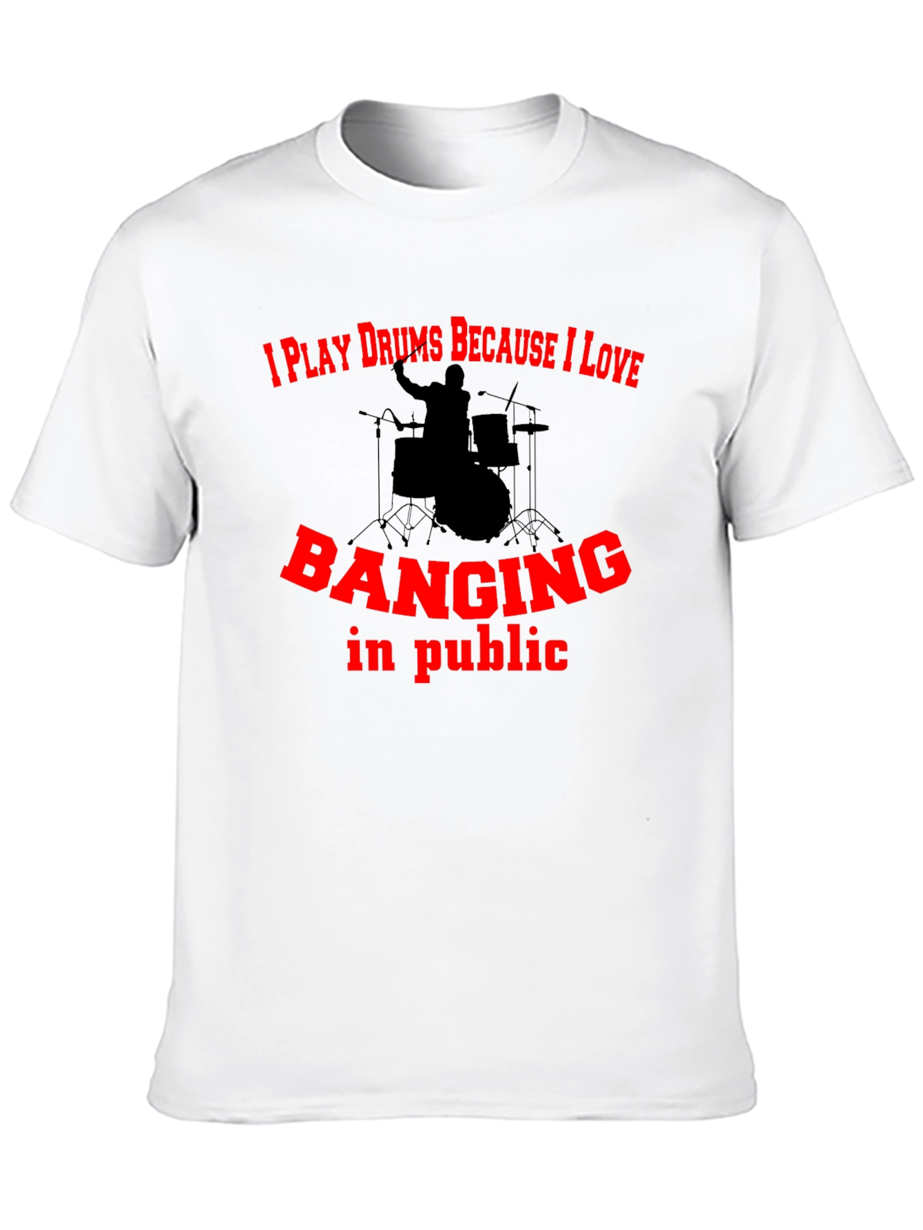 Black Drummer T-Shirt: I Play Drums Because I Love Banging In Public view 10