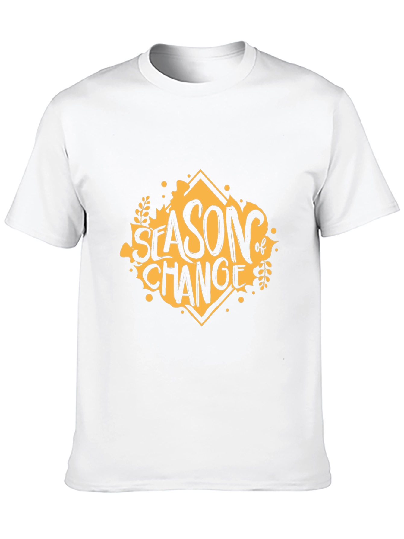 Black Season of Change Graphic Tee - Stylish Black T-Shirt view 10