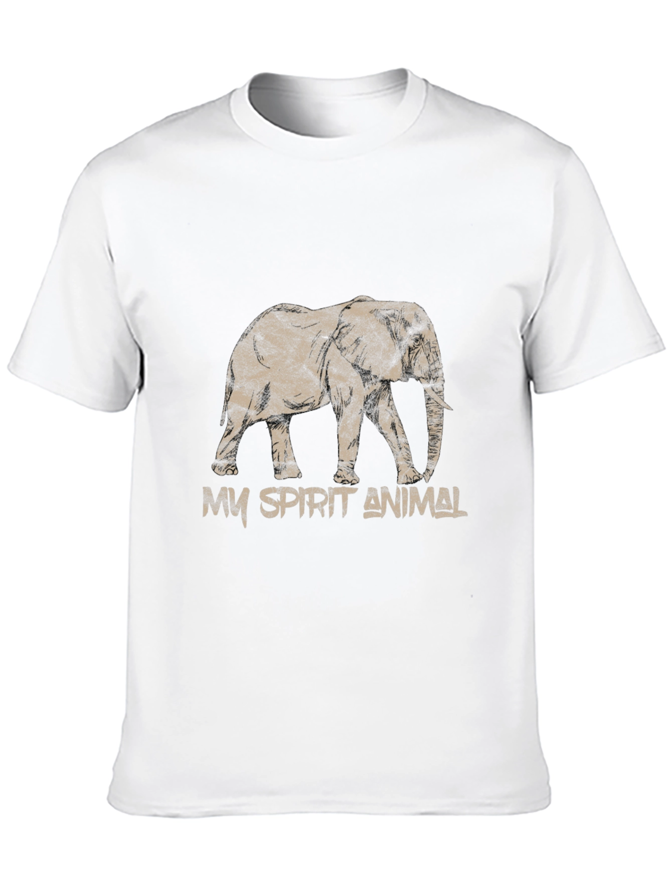 Black Elephant Spirit Animal T-Shirt view 10