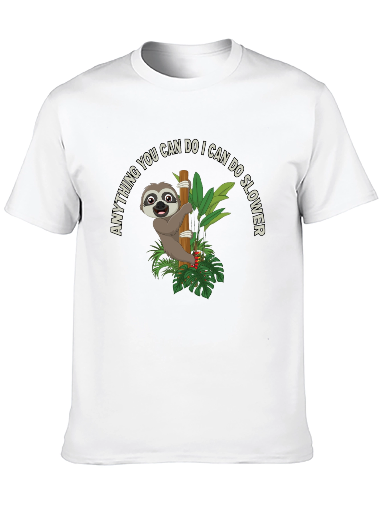 Black Sloth Graphic T-Shirt - Funny Slow Animal Tee view 10