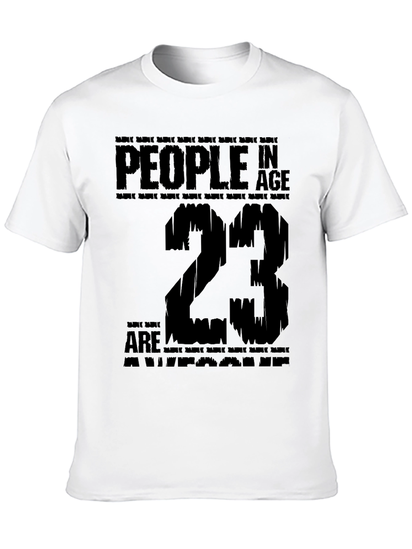 Black Awesome 23 Year Old Birthday T-Shirt view 10