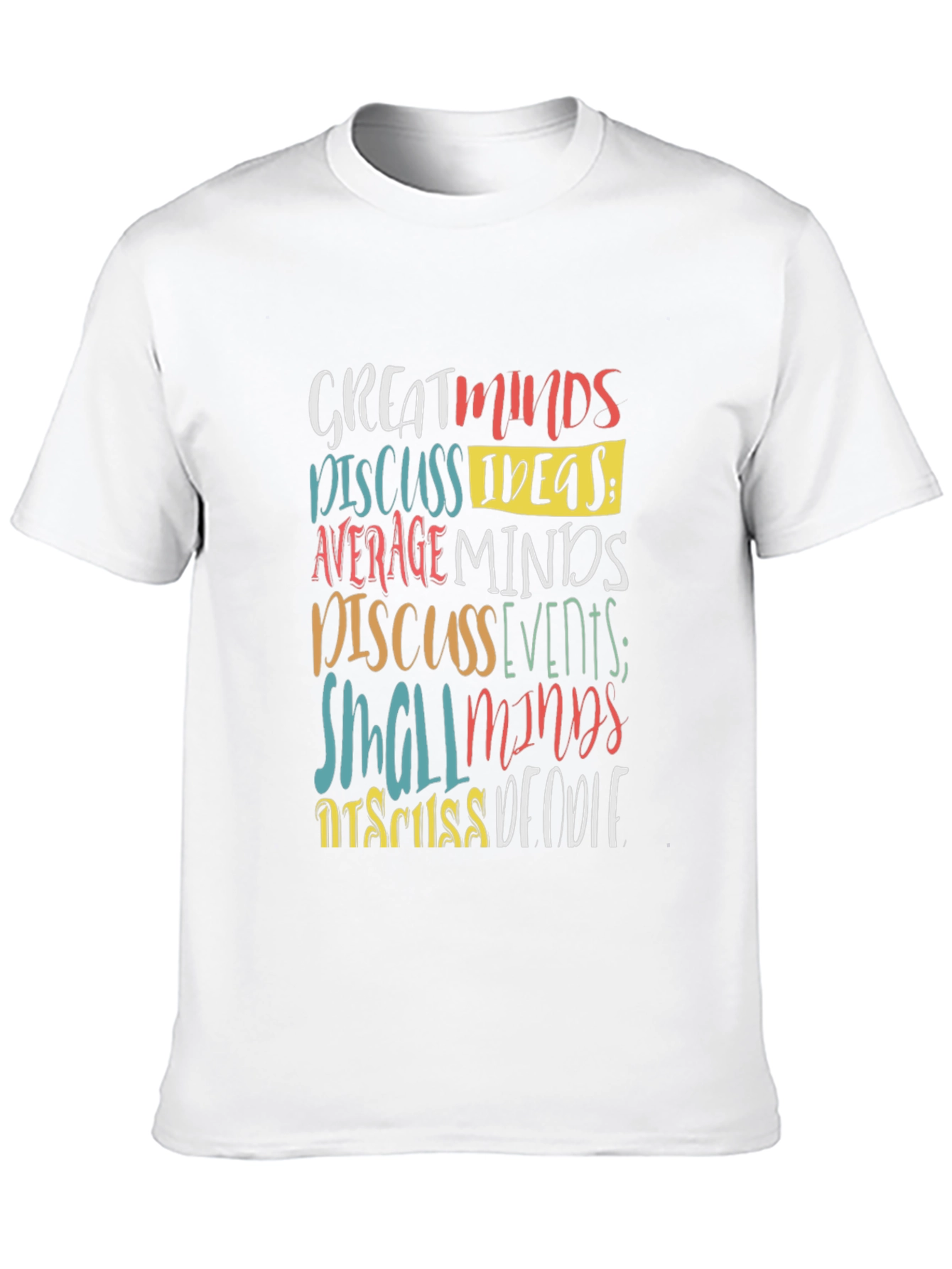 Black Great Minds Discuss Ideas Graphic Tee view 10