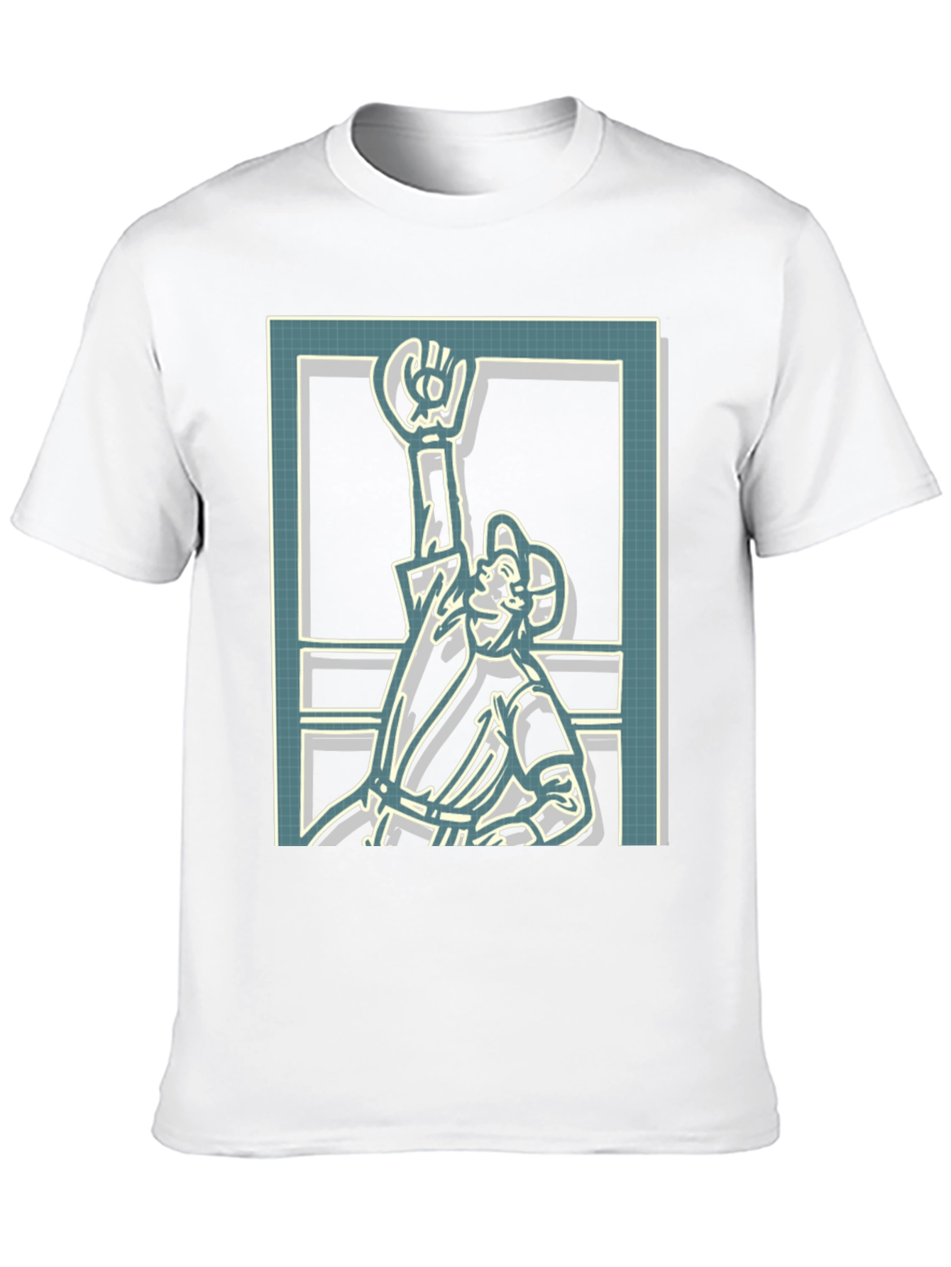 Black Retro Graphic Tee - Framed Baseball Player view 10