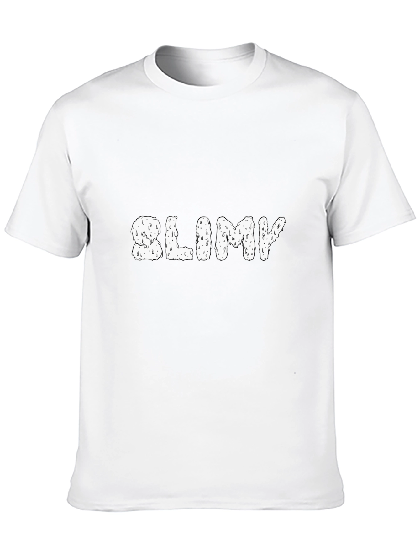 Black "Slimy" Graphic T-Shirt - Black Cotton Blend view 10