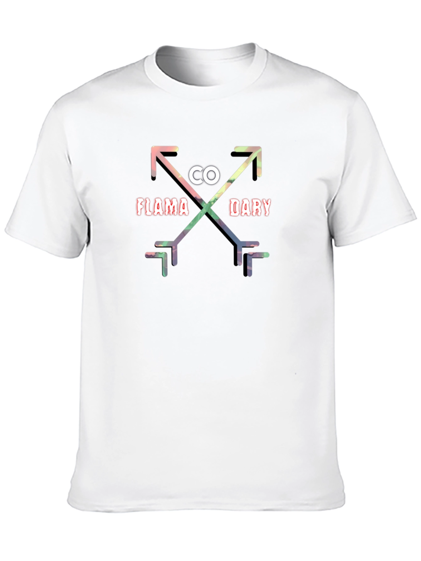 Black Flama Dary Arrow T-Shirt - Cool Design view 10