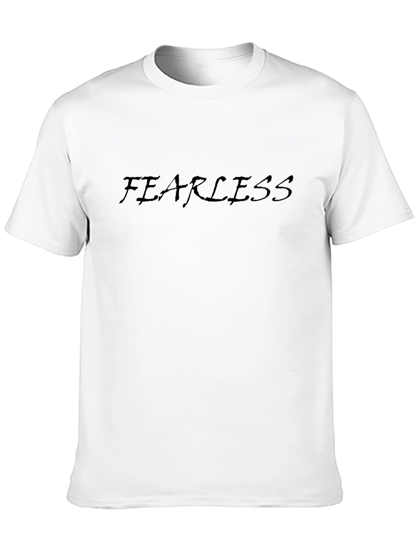 Black Fearless Black Cotton T-Shirt view 10