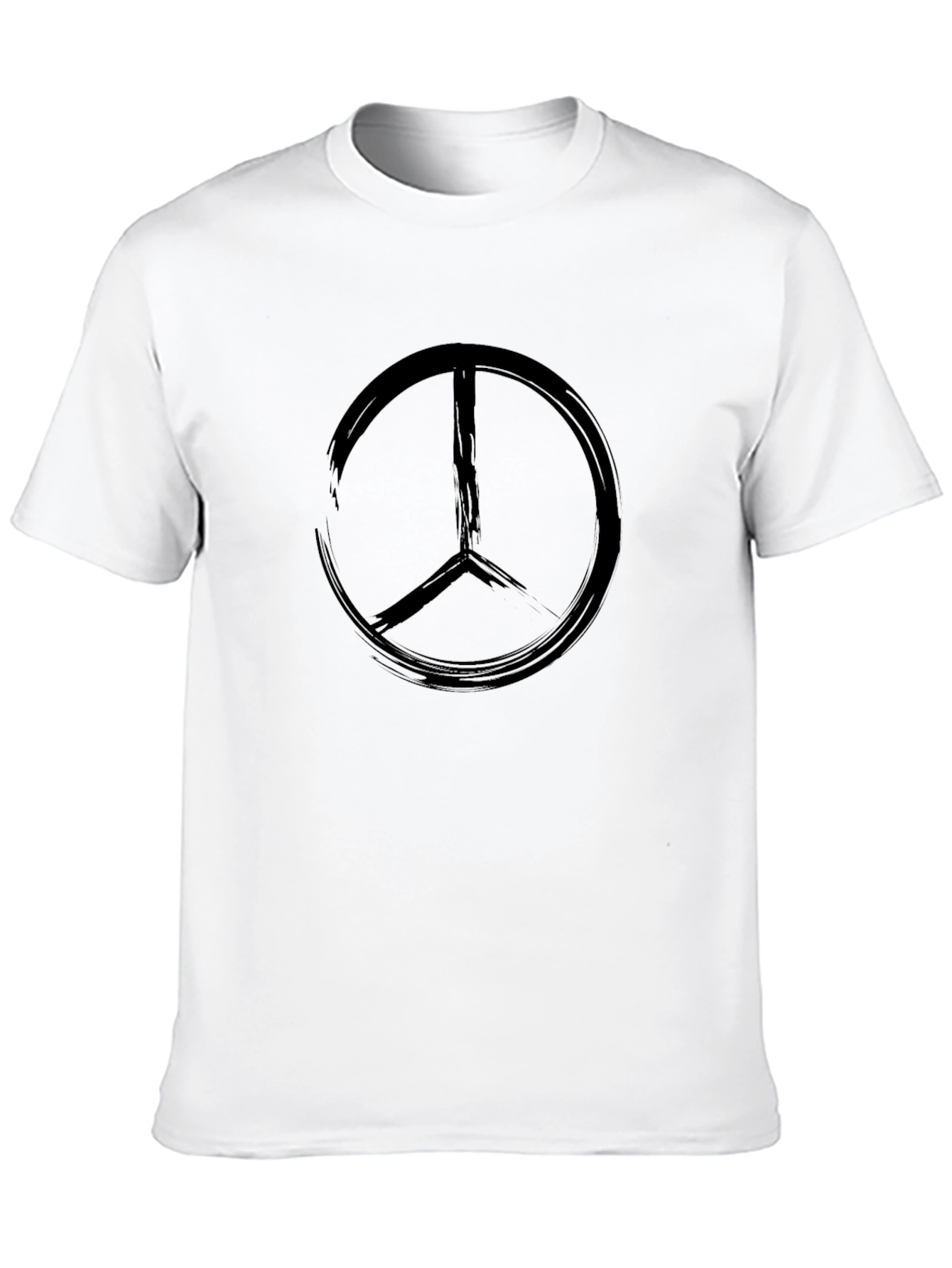 Black Black Peace Symbol Graphic Tee - Casual Comfort view 10