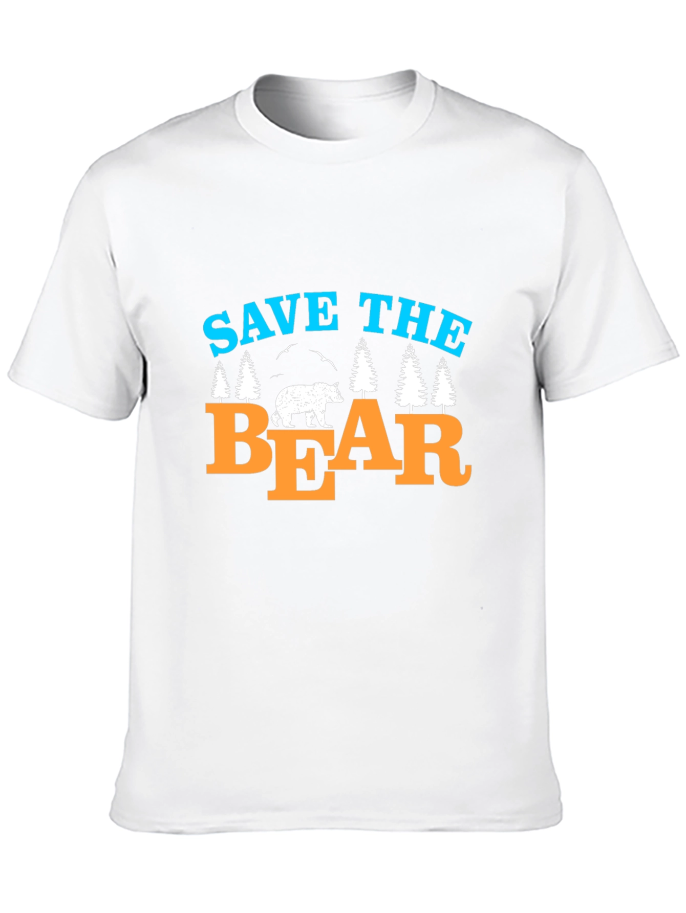 Black Save The Bear T-Shirt Black Graphic Tee view 10