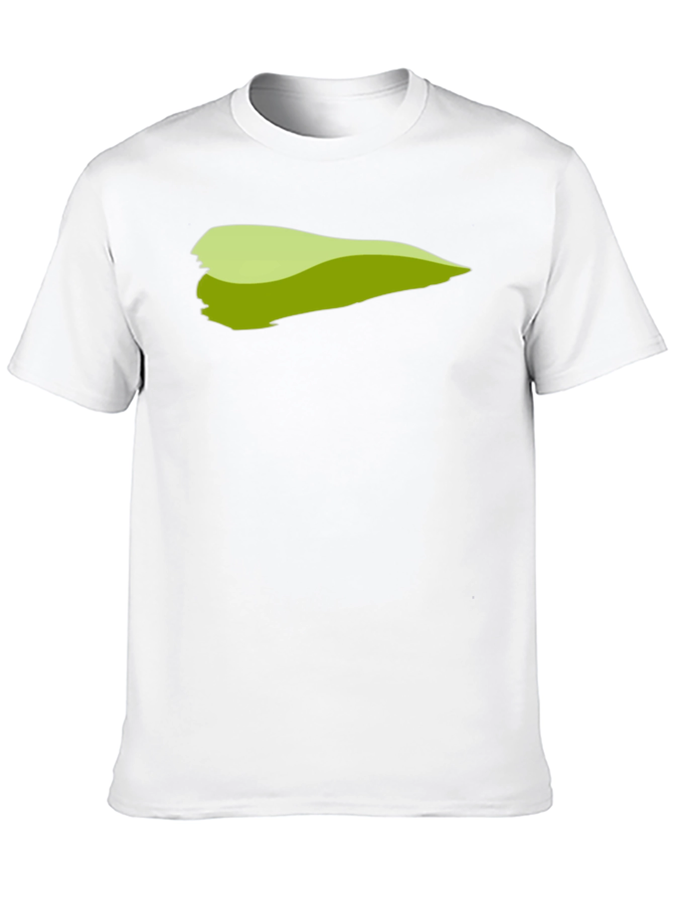 Green Brush Stroke Graphic T-Shirt - 10