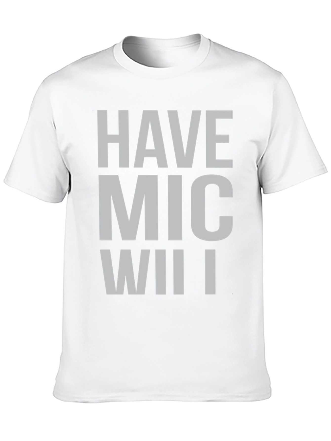 Black Have Mic Wii I Funny T-Shirt view 10