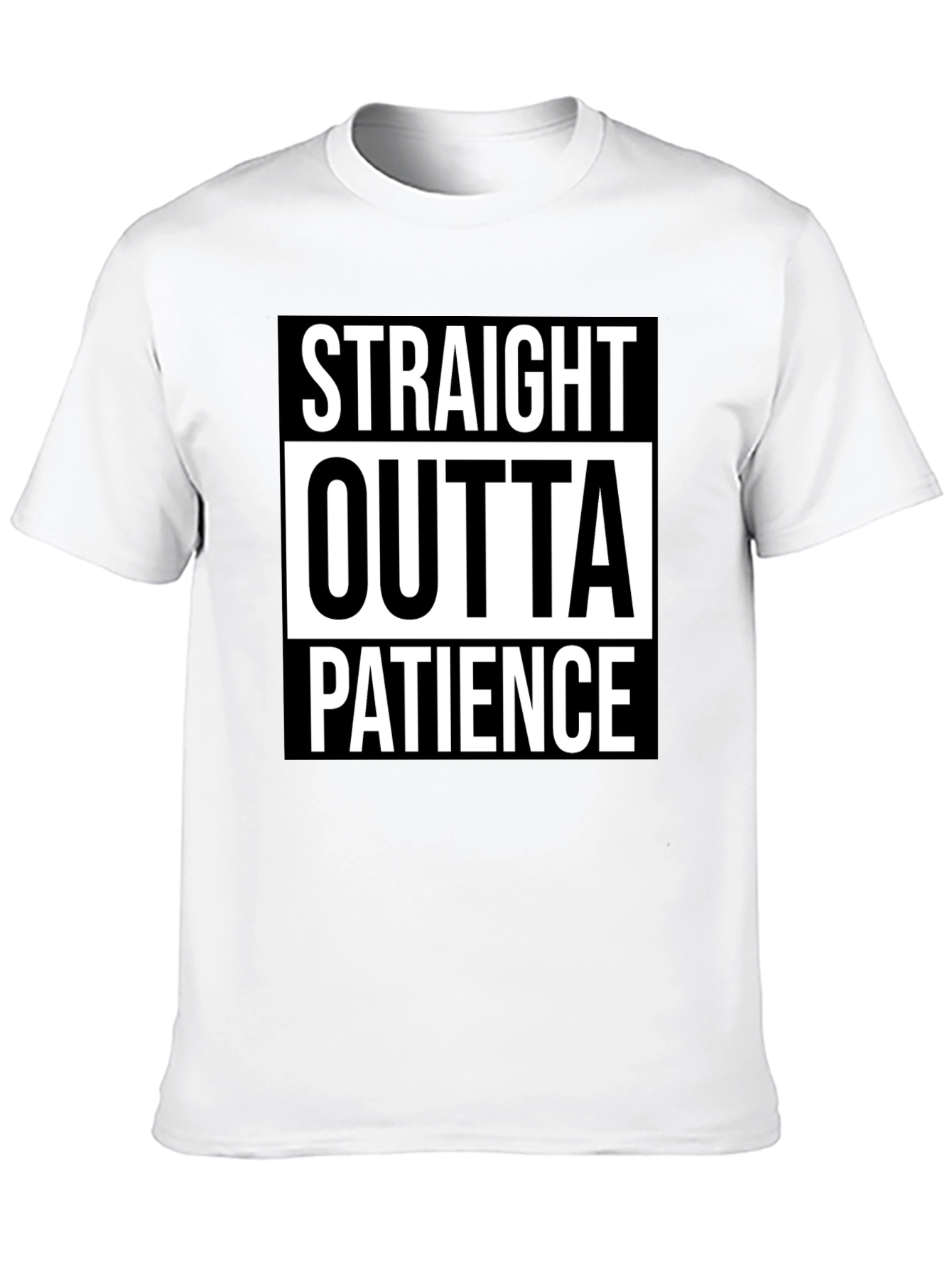 Black Straight Outta Patience Graphic Tee view 10