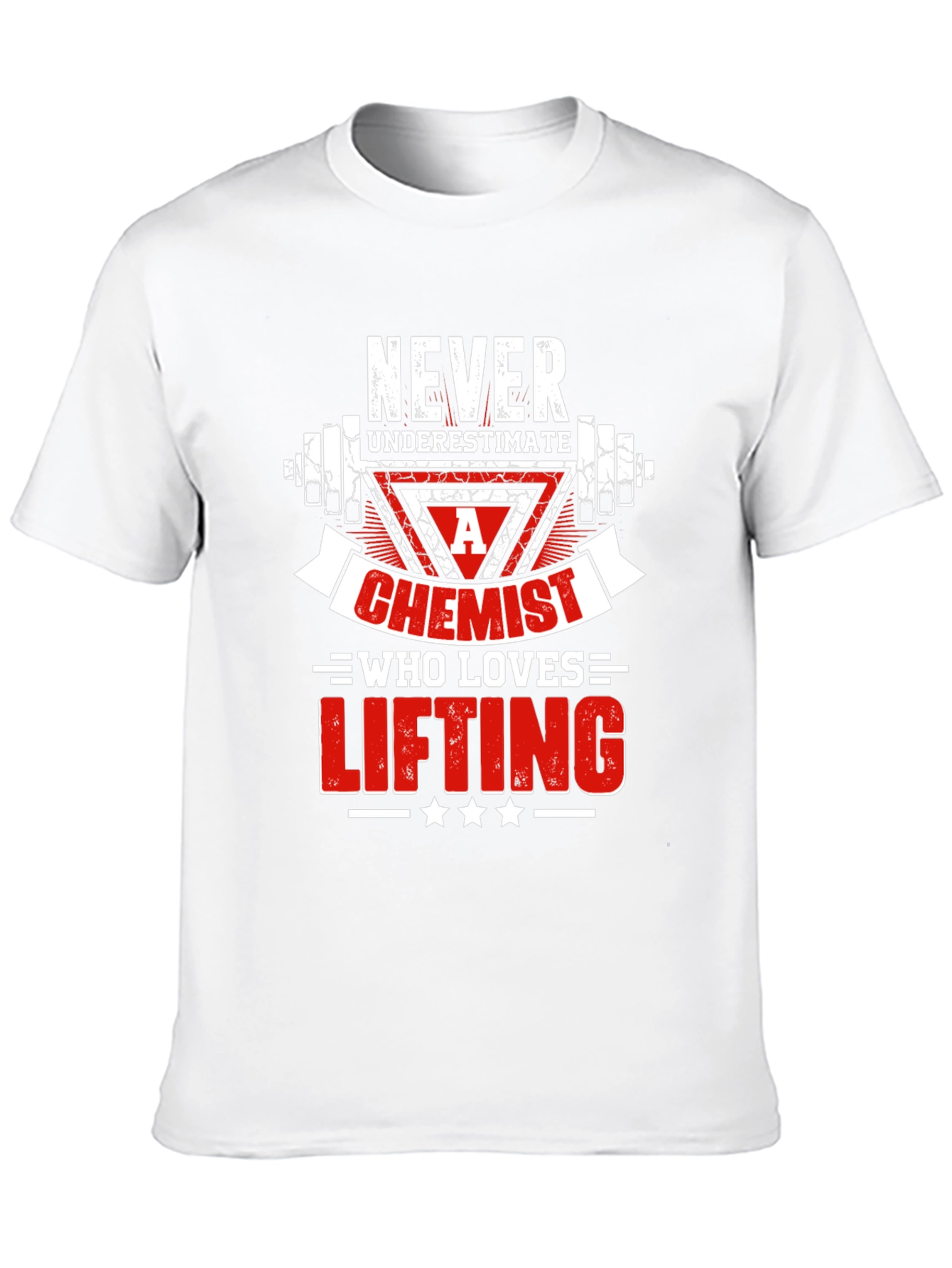 Black Chemist Who Loves Lifting Black T-Shirt view 10