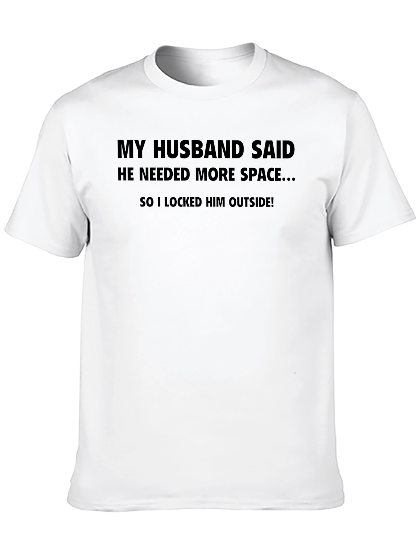 Black Funny Husband Joke Graphic Tee view 10