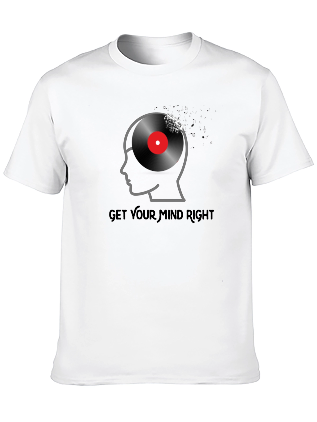 Black Get Your Mind Right Graphic Tee view 10