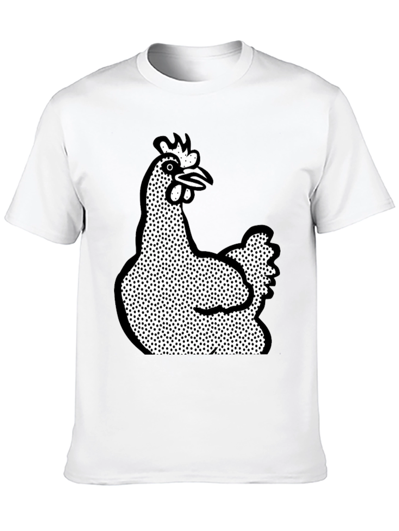 Black Quirky Chicken Graphic T-Shirt - Black view 10