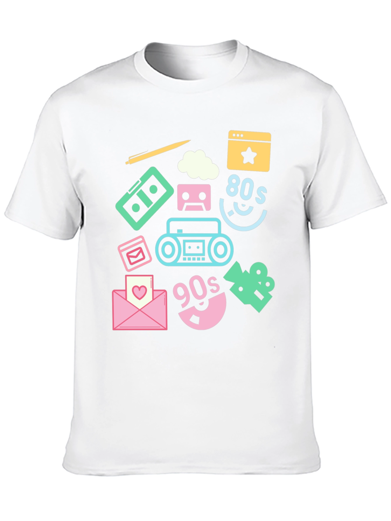 Black Retro 80s & 90s Graphic Tee view 10