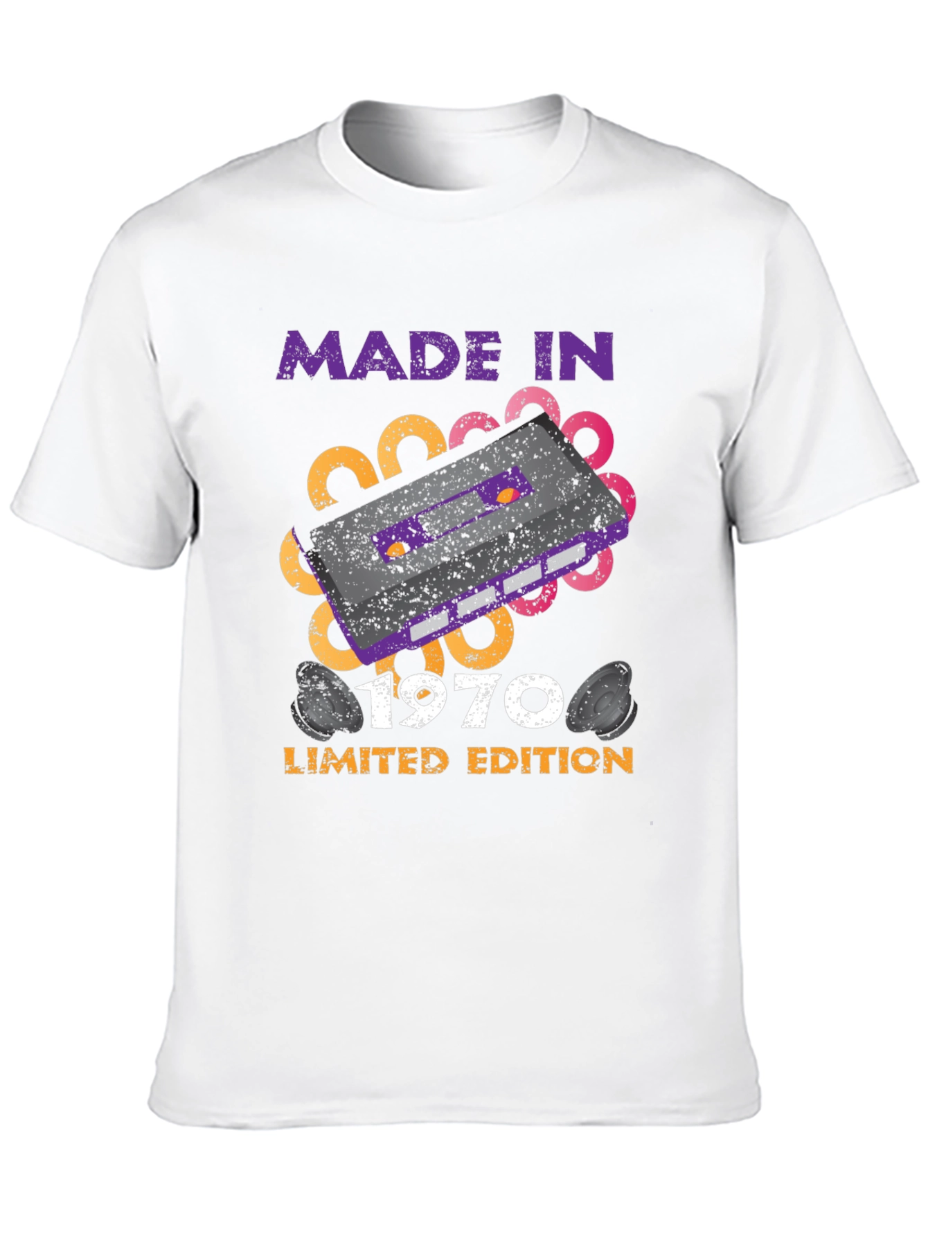 Black Made in 1970 Limited Edition Retro T-Shirt view 10