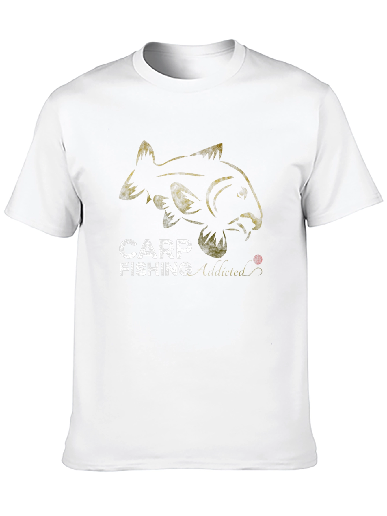 Black Carp Fishing Addicted Black T-Shirt view 10
