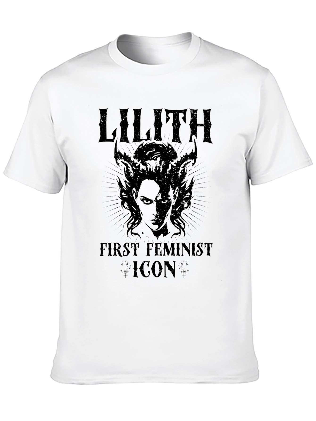 Black Lilith First Feminist Icon Graphic Tee - Black view 10