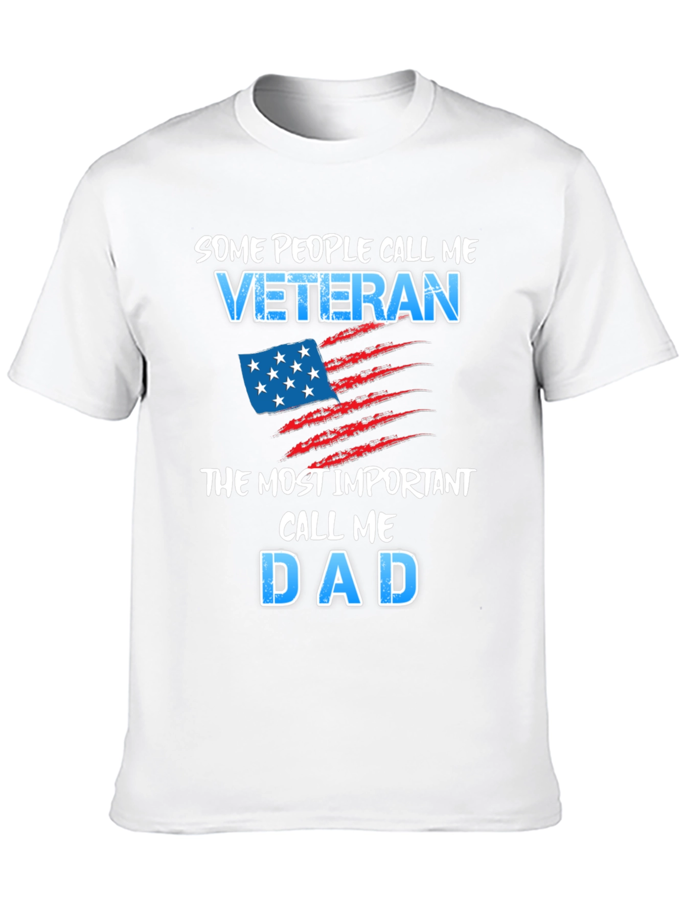 Black Veteran Dad Graphic Tee view 10