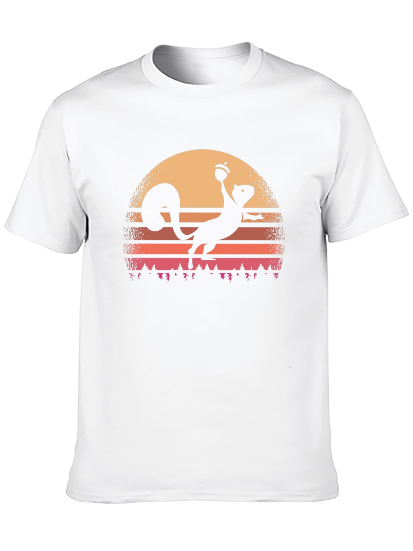 Black Sunset Squirrel T-Shirt view 10