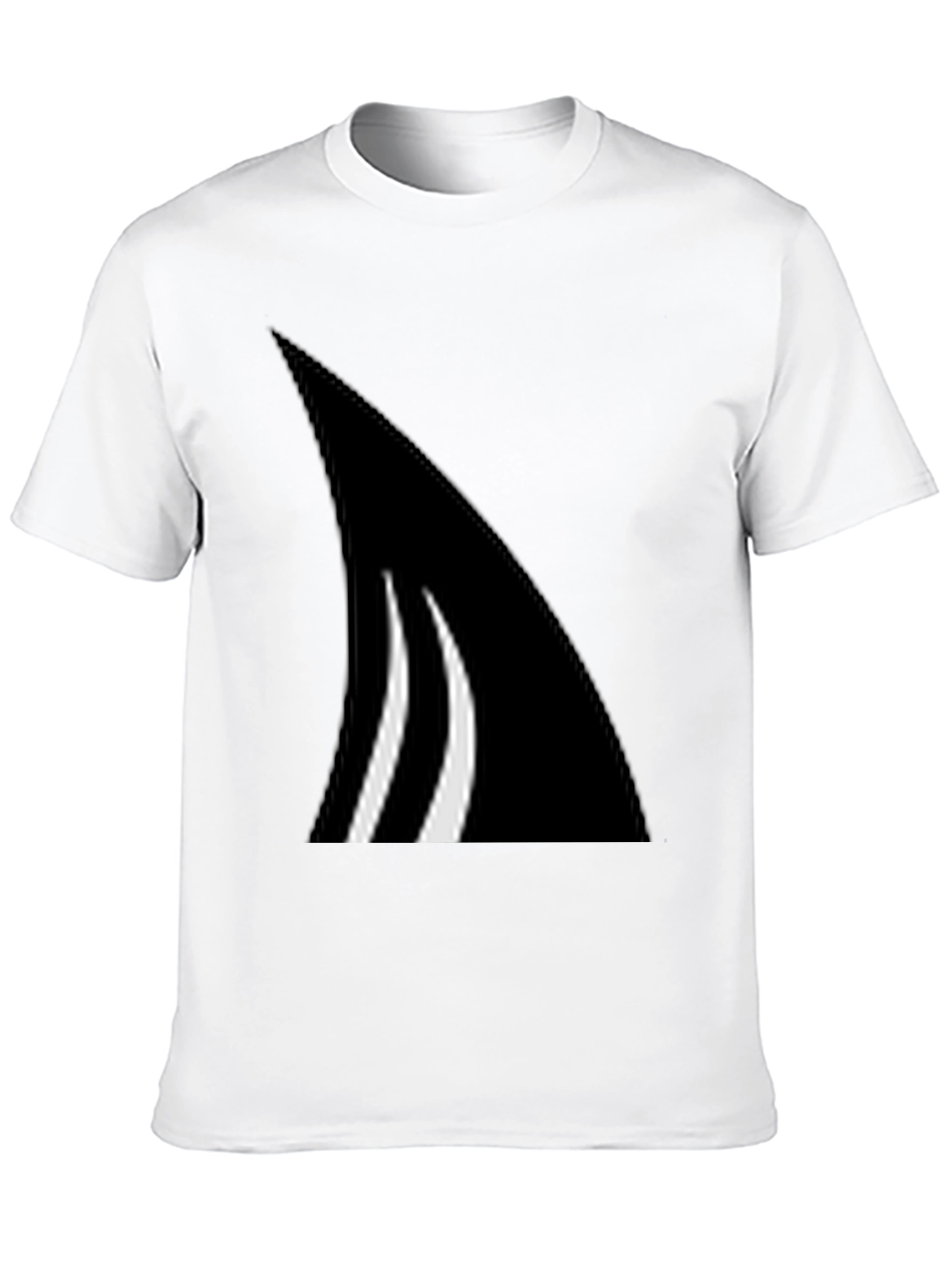 Black Abstract Graphic Tee - Black view 10