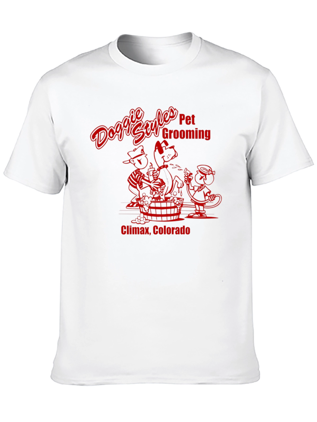 Black Doggie Styles Pet Grooming Black T-Shirt view 10