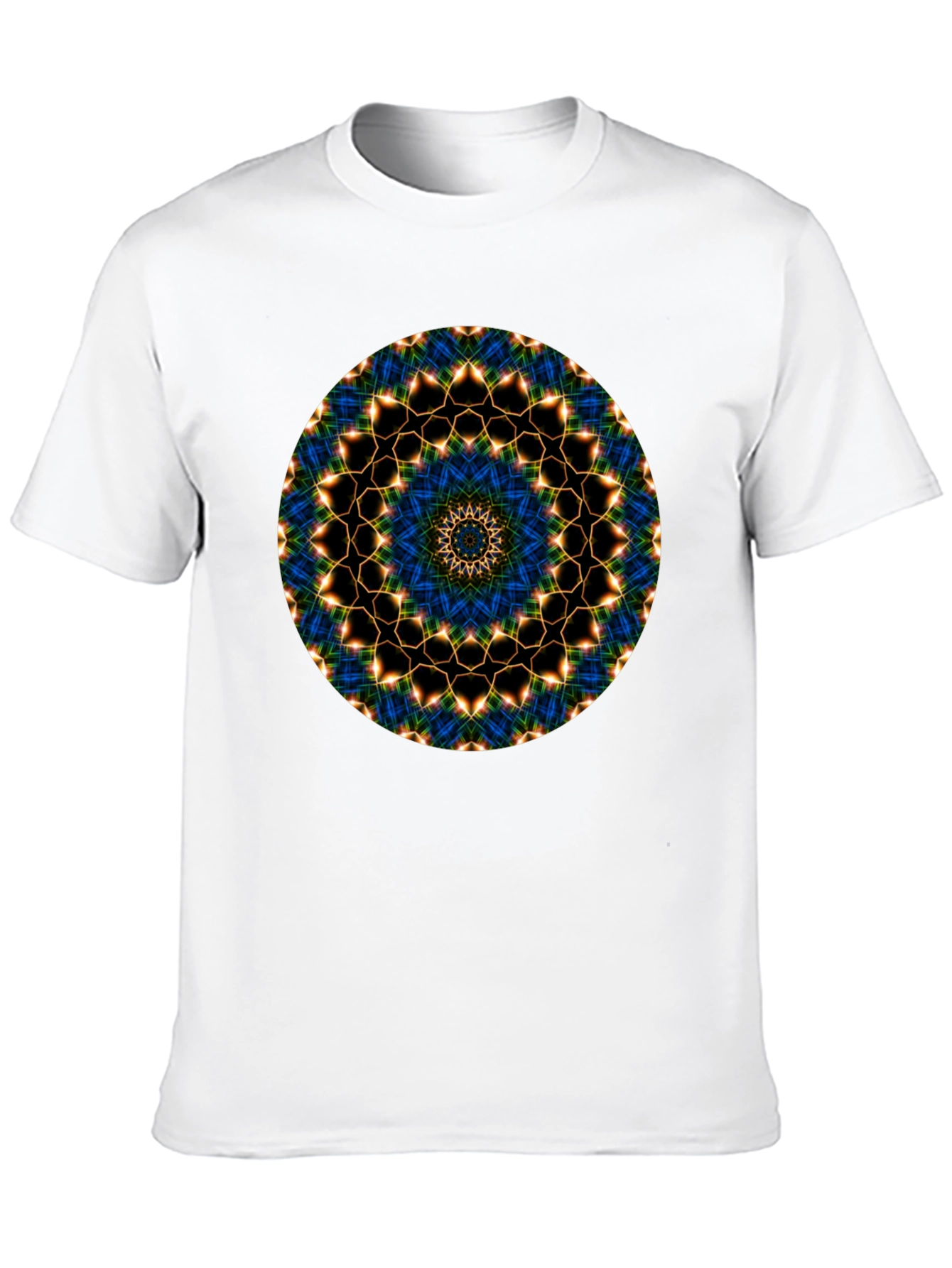 Black Mandala Graphic Tee - Black Cotton Blend view 10