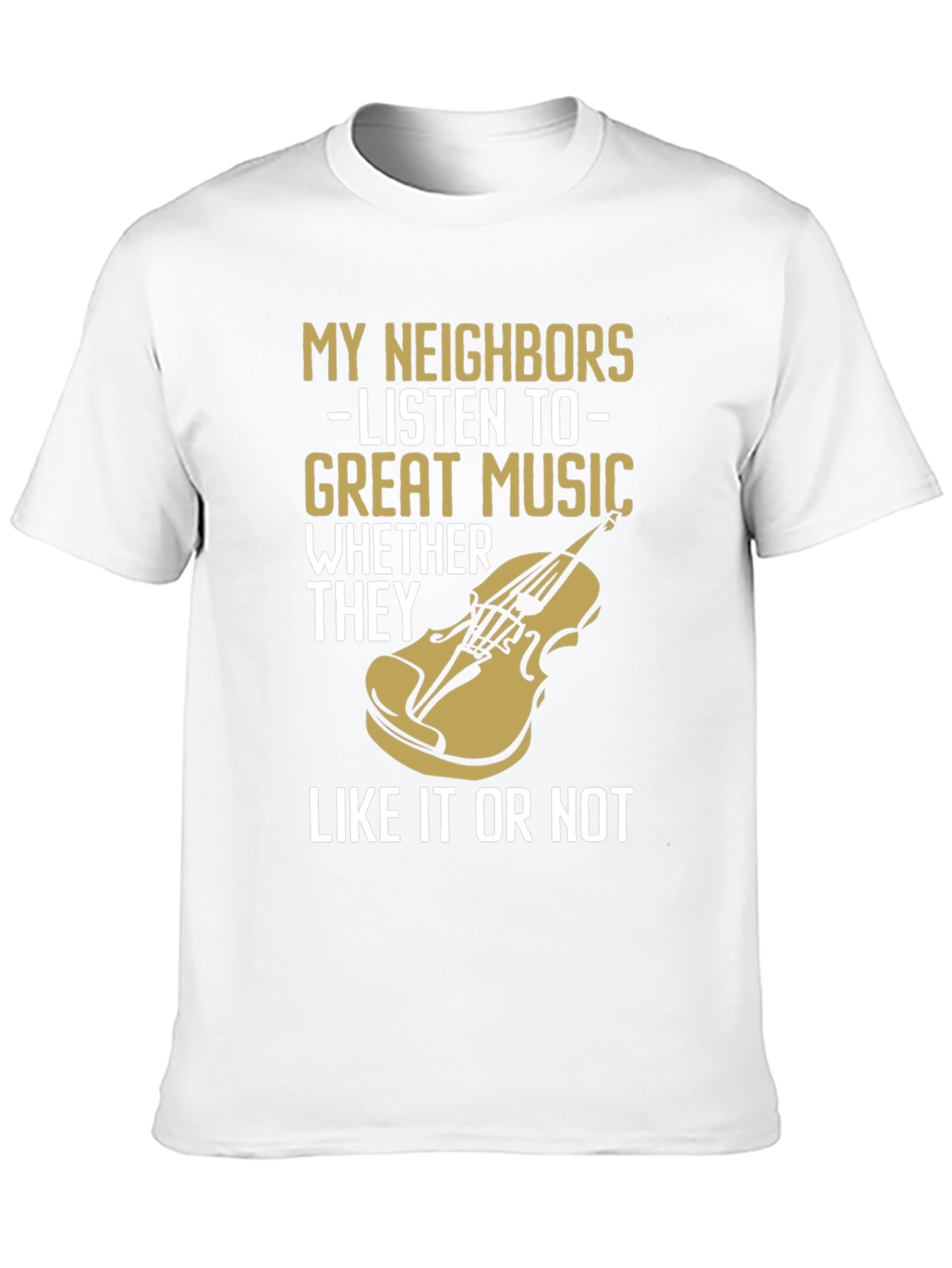 Black My Neighbors Listen To Great Music T-Shirt view 10