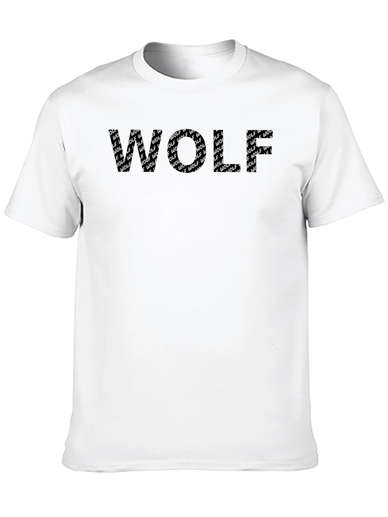 Black Black Wolf Graphic Print Tee - Men's view 10