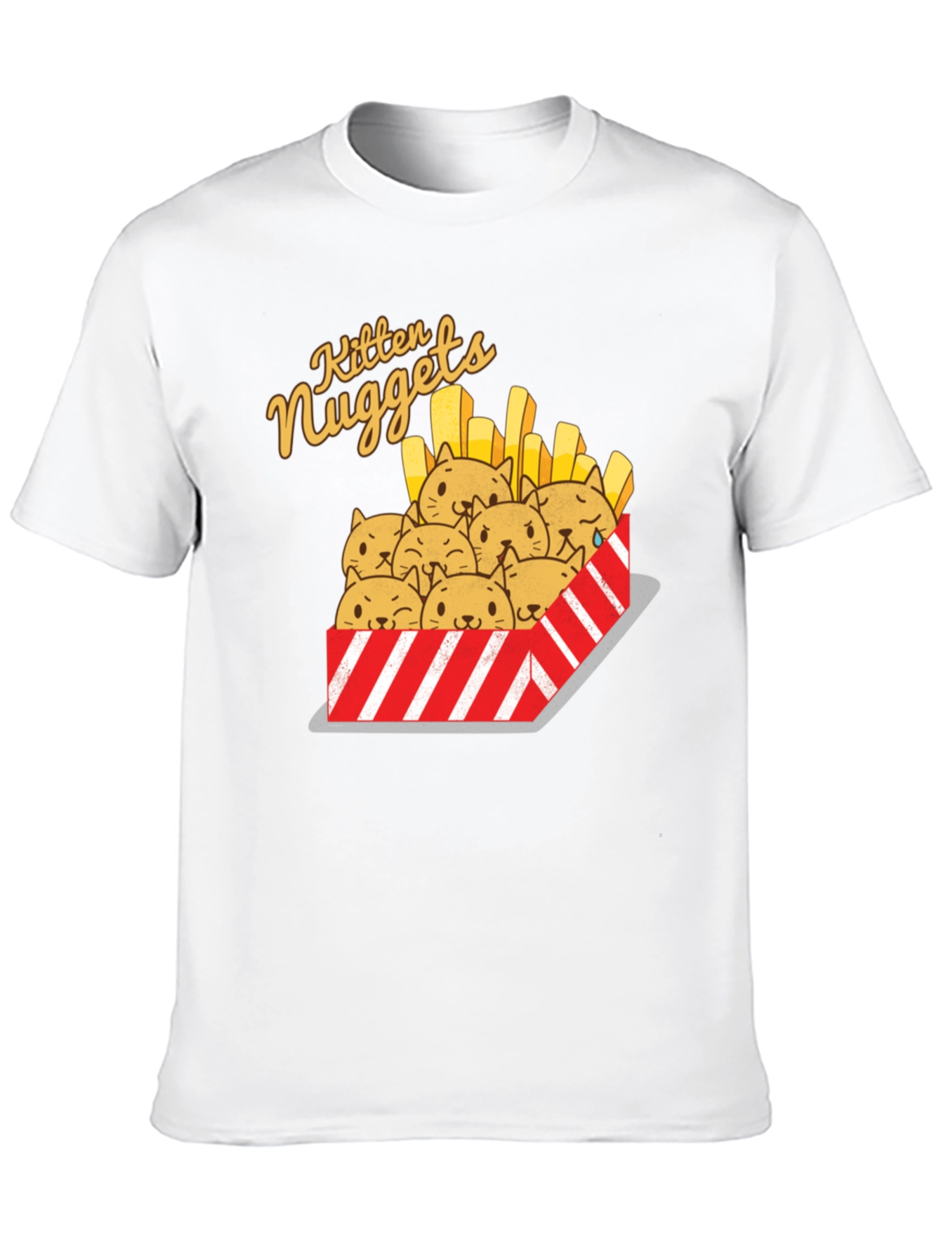 Black Kitten Nuggets Graphic T-Shirt view 10