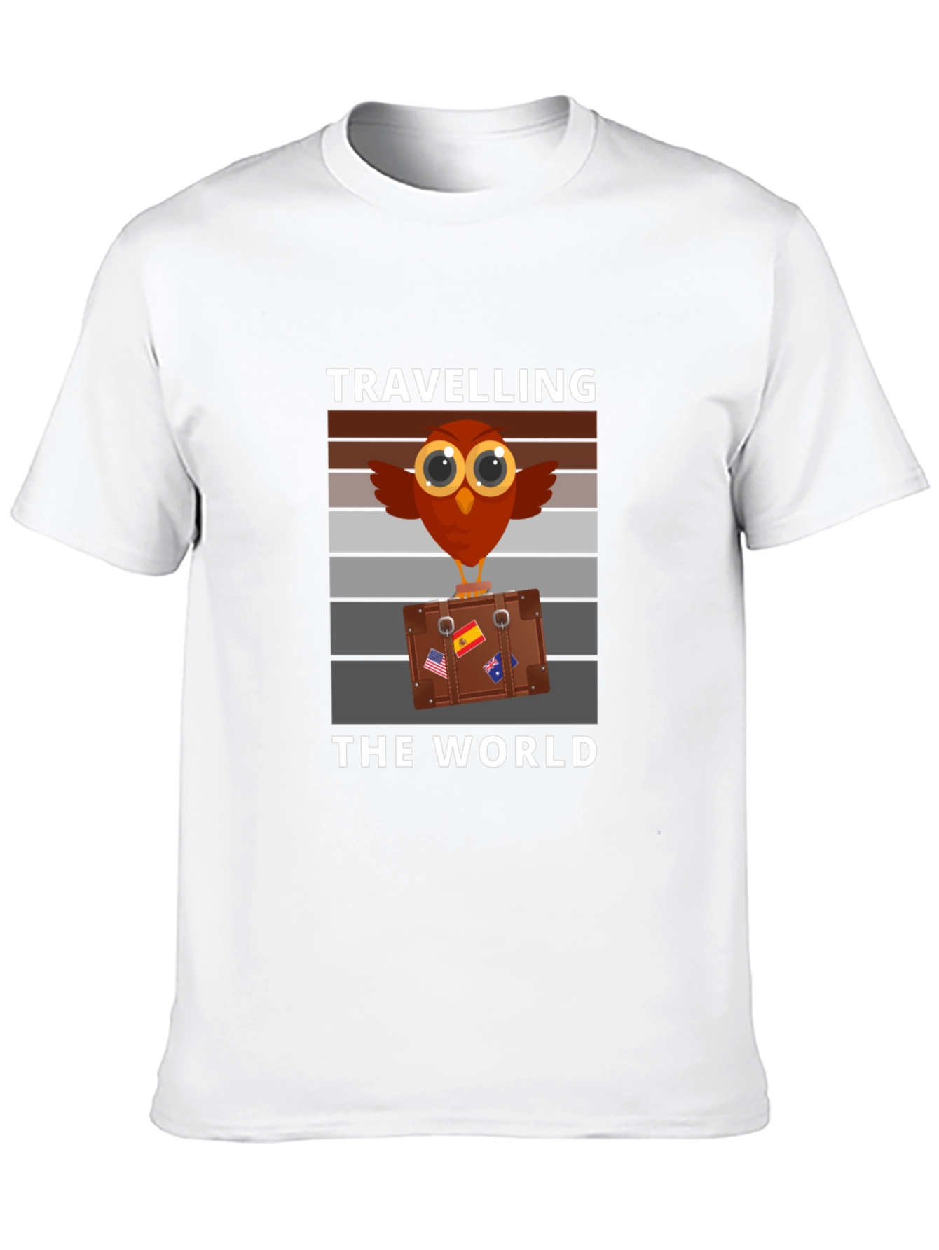 Black Traveling the World Graphic Tee view 10