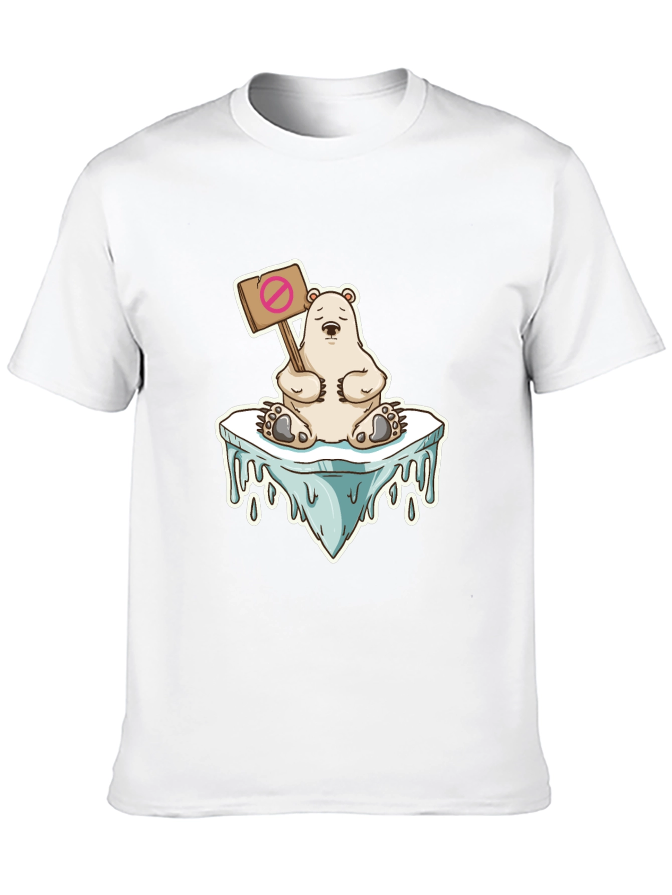 Black Polar Bear Global Warming T-Shirt view 10