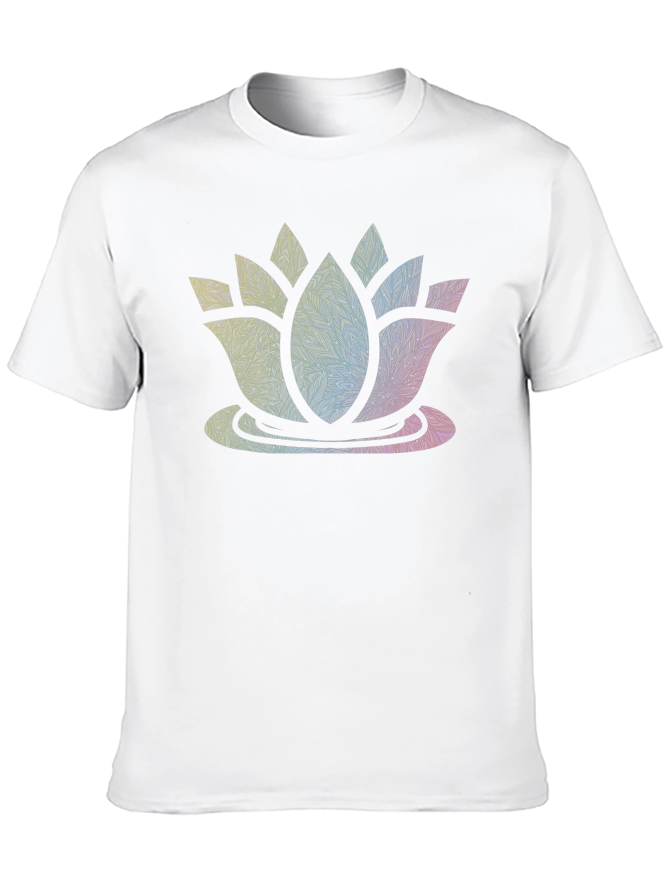 Black Lotus Mandala Graphic T-Shirt view 10