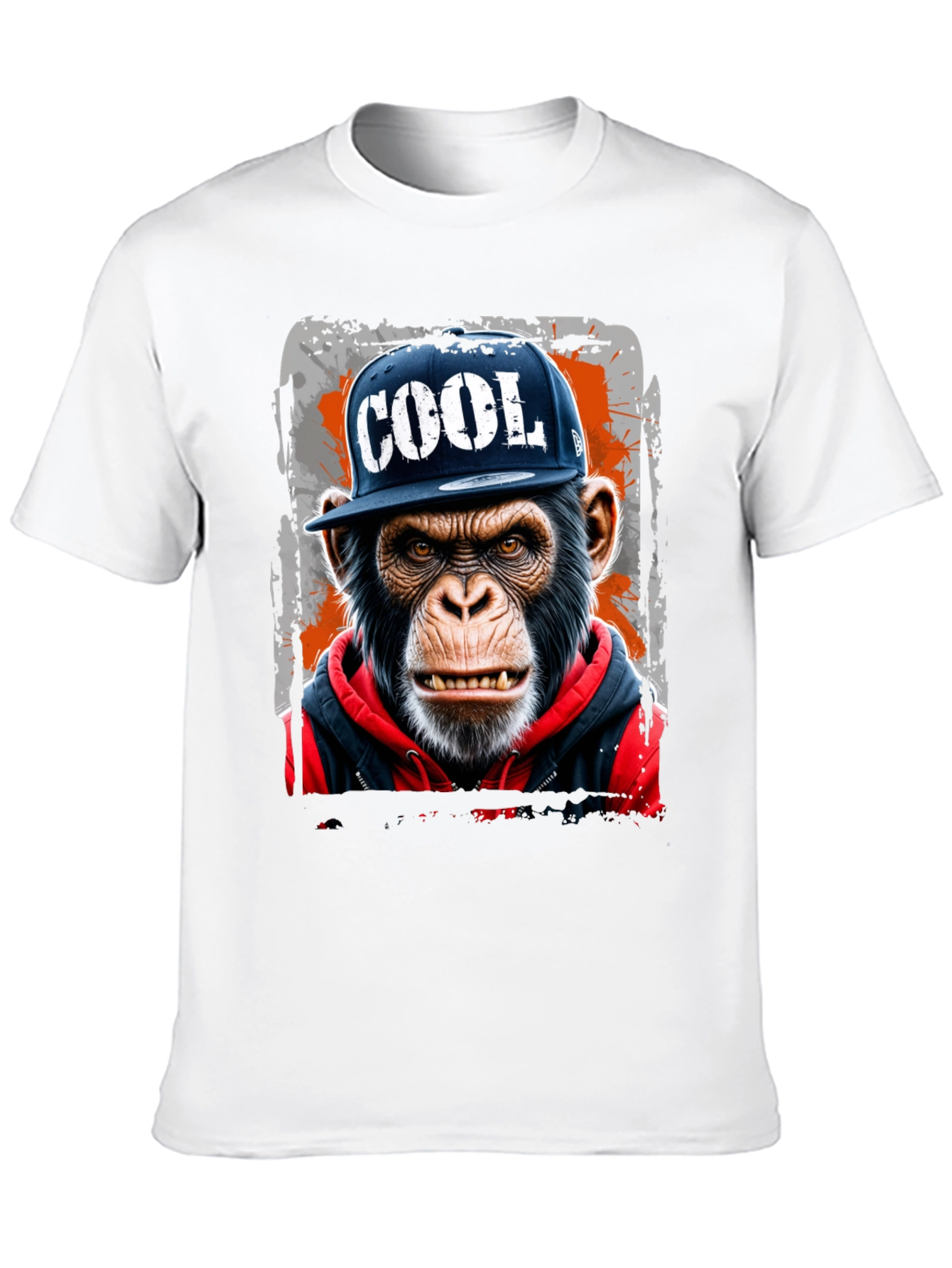Black Cool Ape Graphic Tee - Urban Style T-Shirt view 10