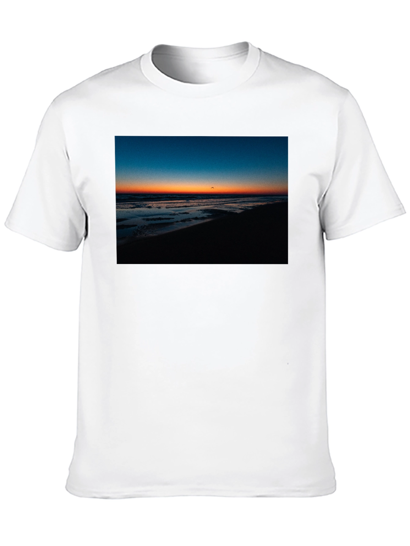 Black Sunset Beach Graphic Tee - Comfort Fit Black T-Shirt view 10