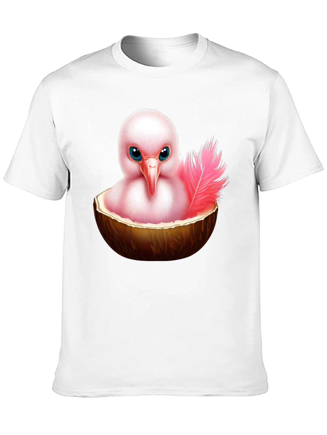 Humorous Bird in Coconut T-Shirt - 10