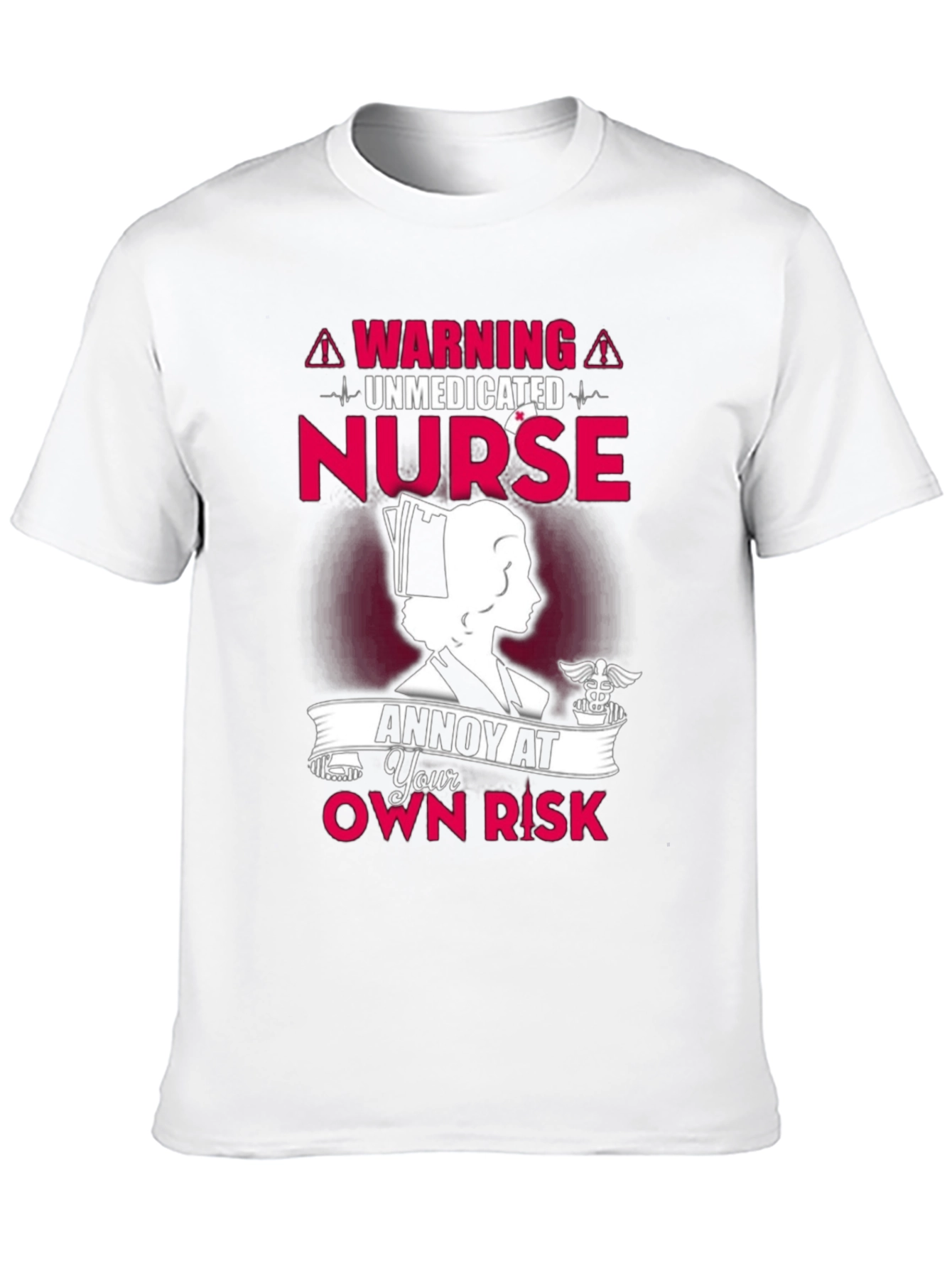 Black Unmedicated Nurse T-Shirt - Annoy At Your Own Risk! view 10