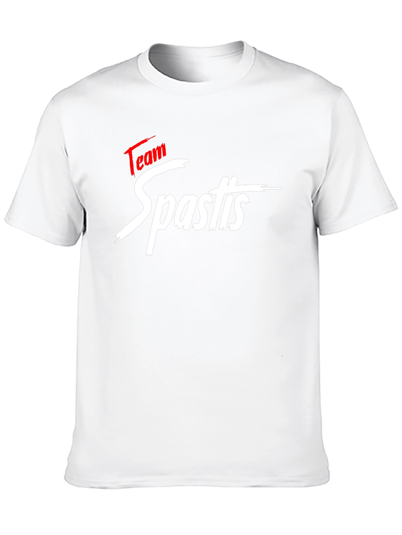 Black Team Spastis Graphic Black T-Shirt view 10