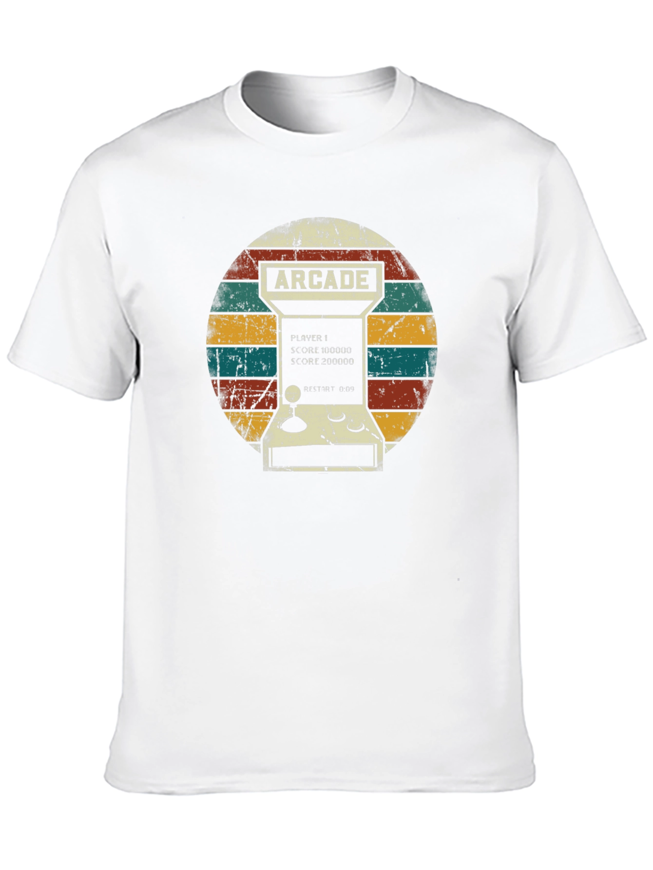 Black Retro Arcade Game T-Shirt - Vintage Gamer Style view 10