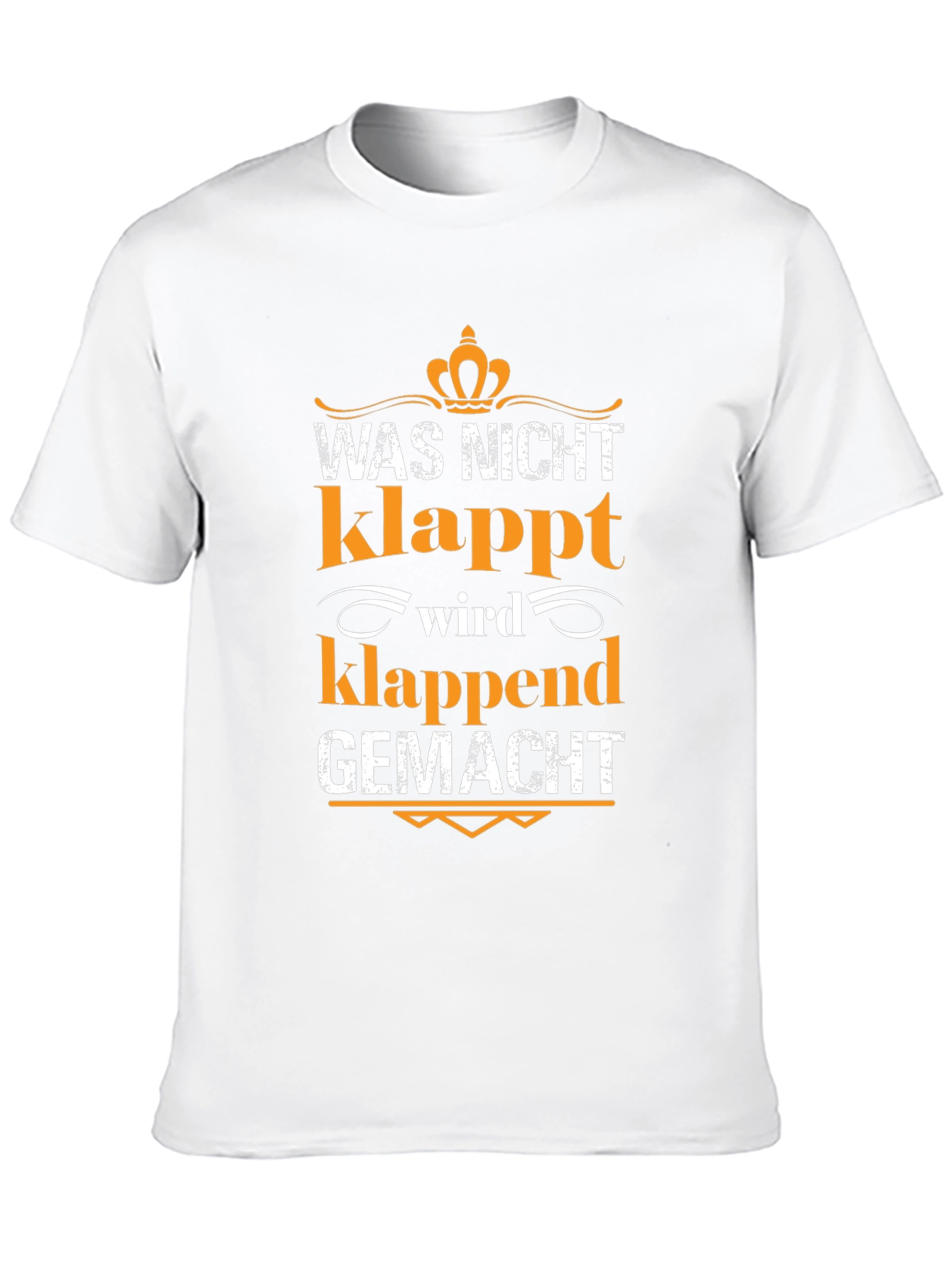 Black Funny German Saying T-Shirt - Was Nicht Klappt view 10