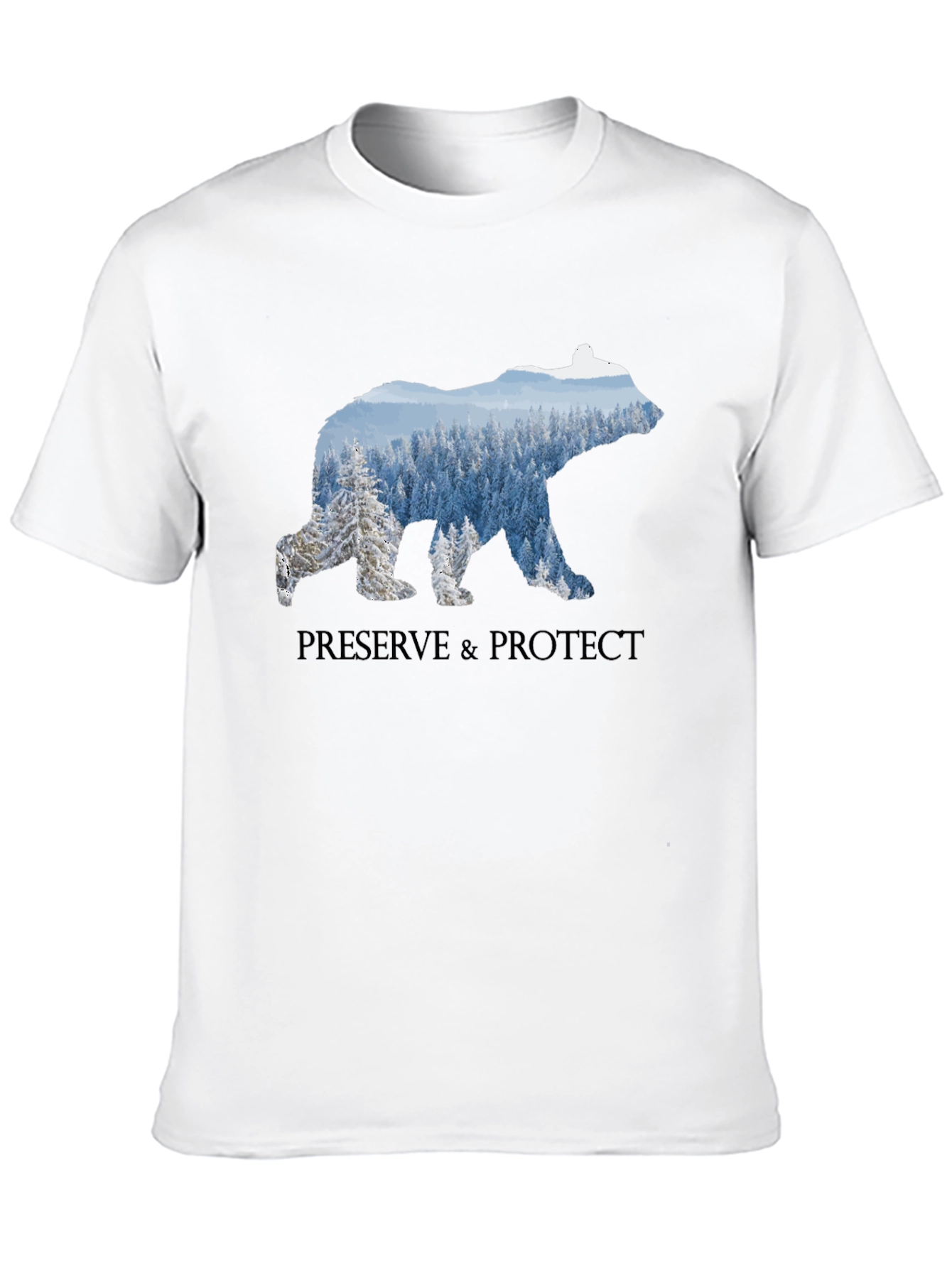Black Preserve & Protect Bear Graphic T-Shirt view 10