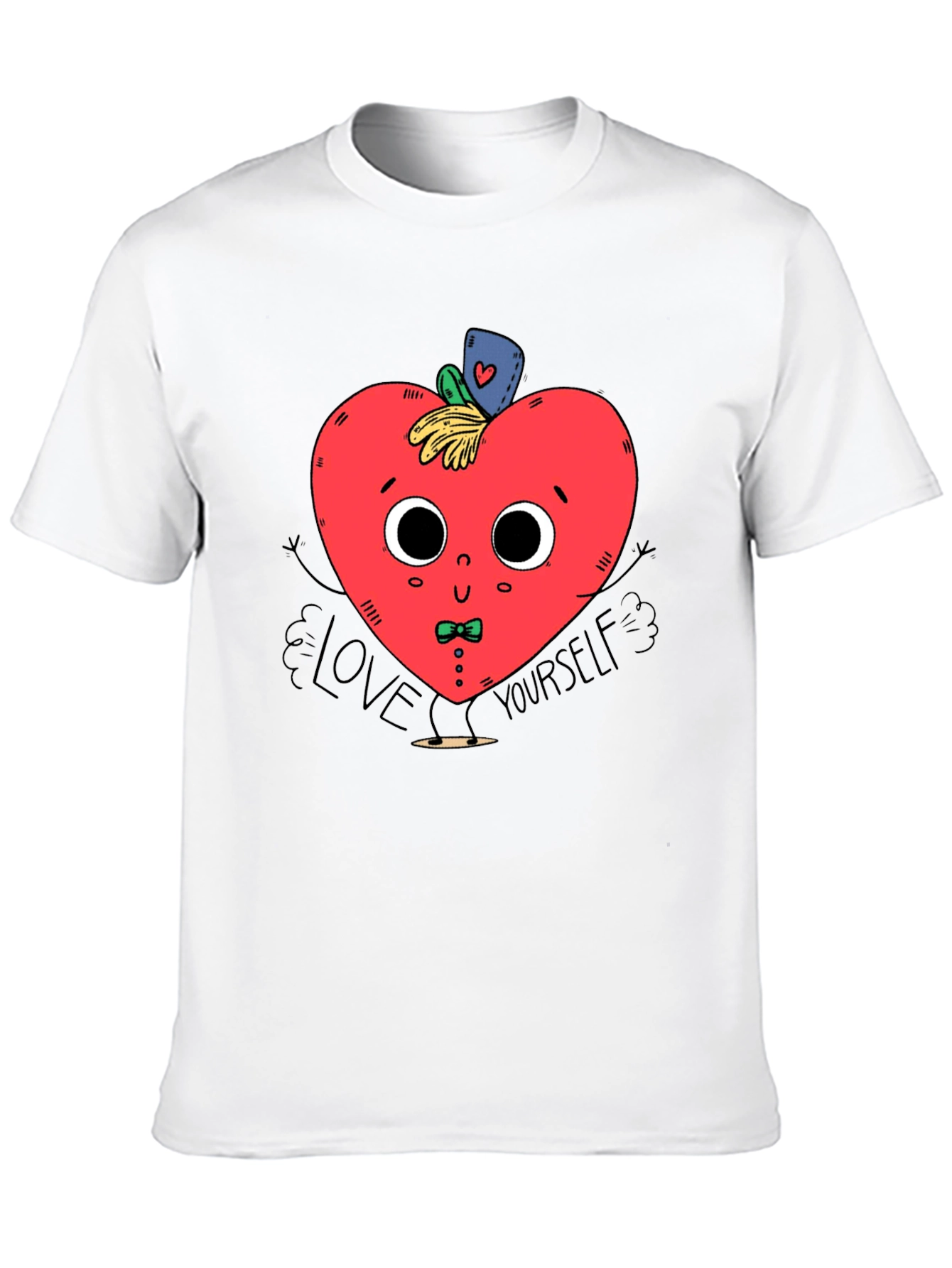 Black Love Yourself Heart Graphic T-Shirt view 10