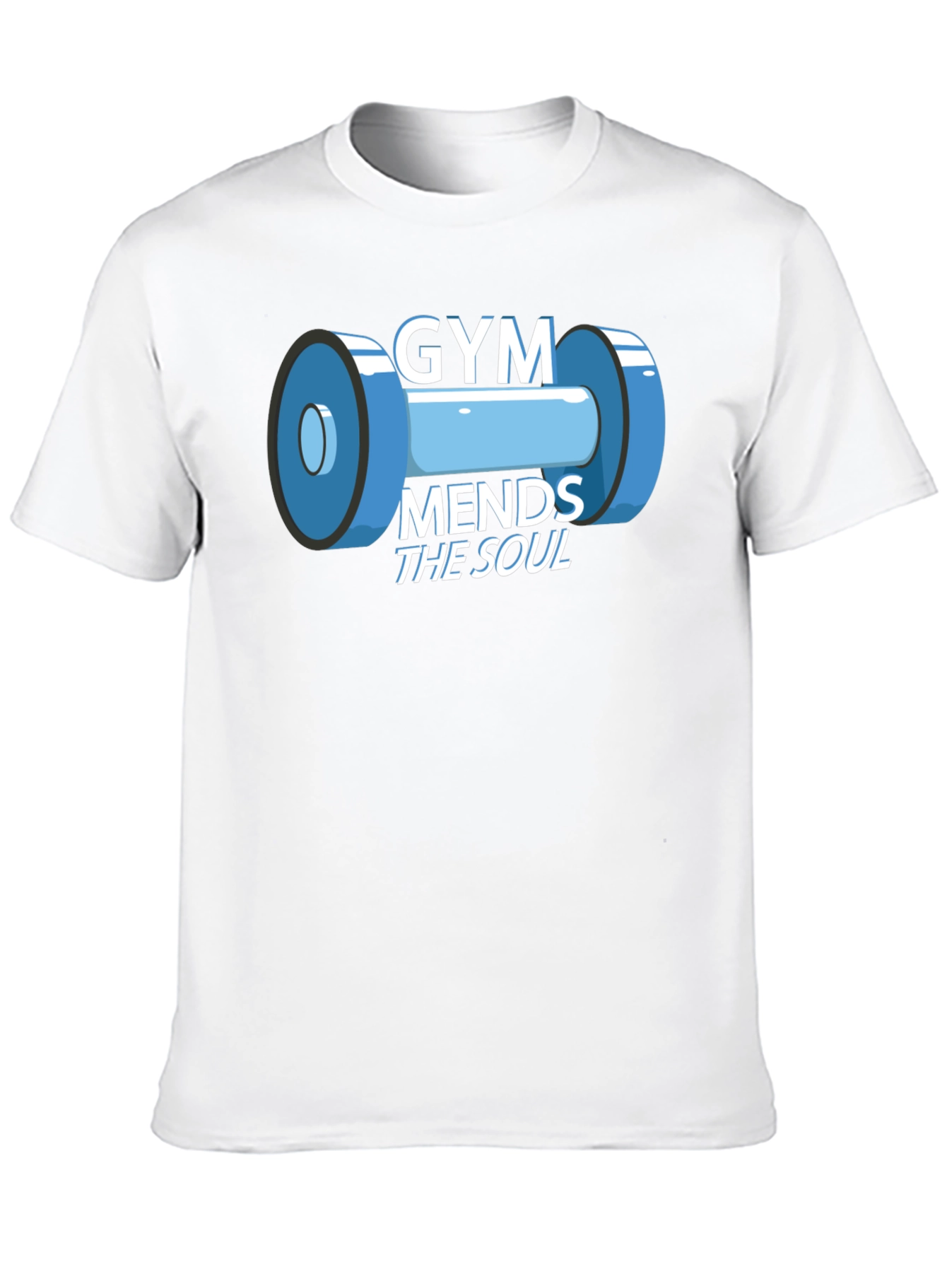 Black Gym Mends the Soul Graphic T-Shirt view 10