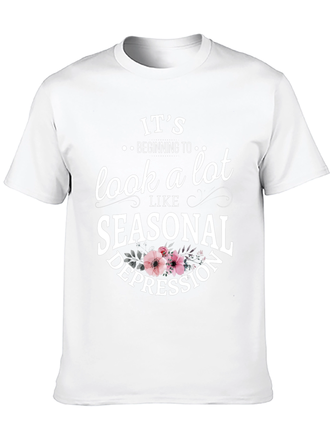 Black Seasonal Depression Graphic T-Shirt view 10