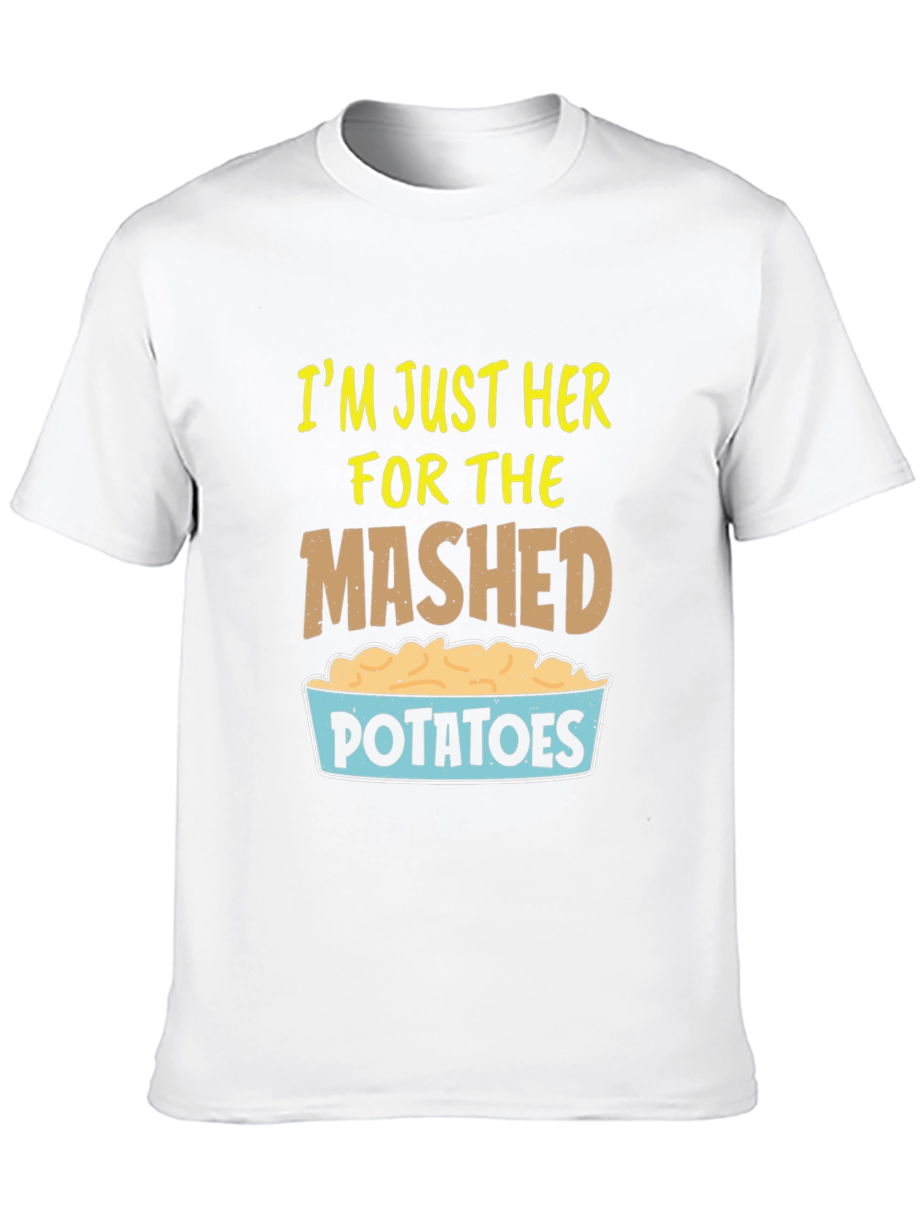 Black Mashed Potatoes Graphic T-Shirt, Foodie Tee view 10