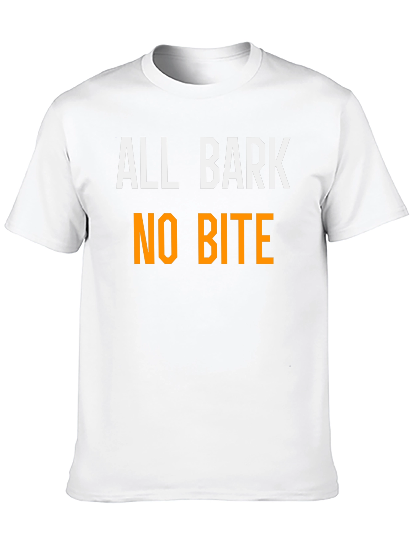 Black All Bark No Bite Funny T-Shirt view 10